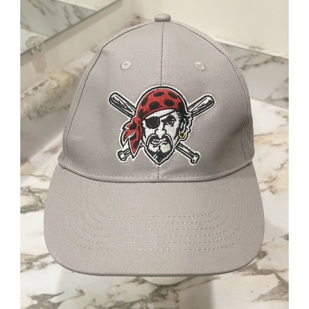 Pittsburgh Pirates MLB Miller Lite Gray Snapback Baseball Hat Cap 100% Cotton